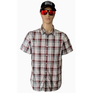 The North Face Mens Size Medium Plaid Short Sleeve Button Down Shirt‎